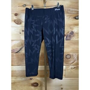 Fila Women's Capri Leggings Black Size Medium